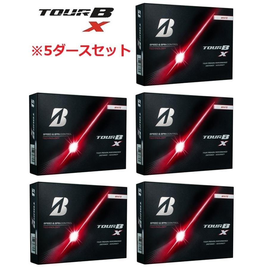 BRIDGESTONE GOLF ブリヂストン ホワイト/5ダース TOUR B X ツアーBX