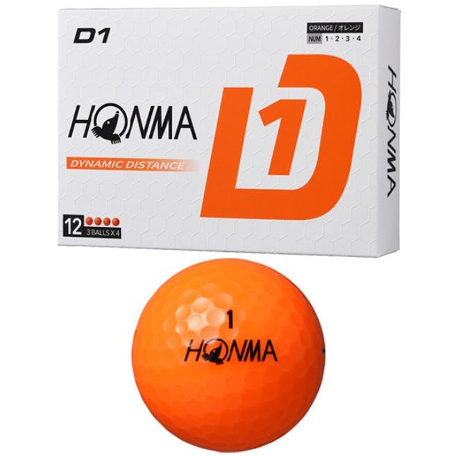 HONMA D1 SPIN オレンジ 3ダースセット D1 【即納】 3ダース 本間ゴルフ ゴルフボール 2024 オレンジ