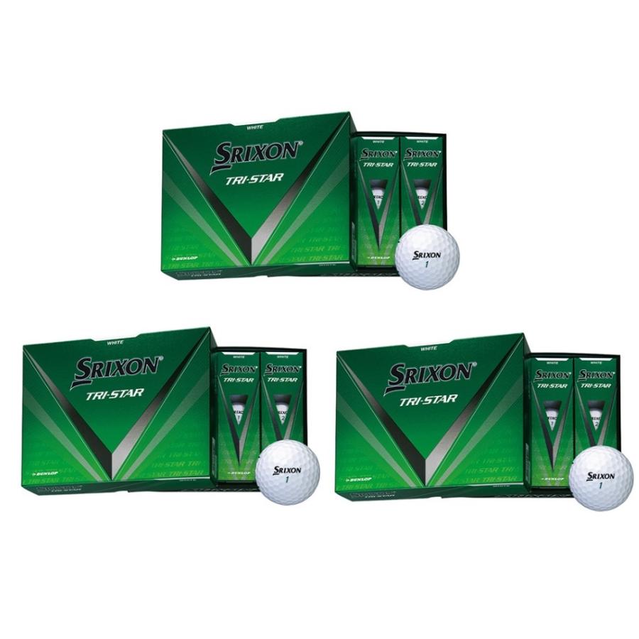 新品　スリクソン トライスター ホワイト  3ダース Amazon.co.jp: 3ダースセット スリクソン(SRIXON) TRI-STAR