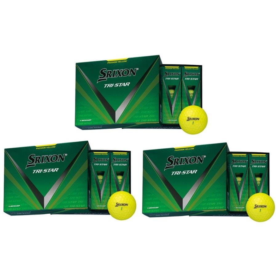 新品　スリクソン  トライスター　2024年モデル　イエロー　3ダース SRIXON ダンロップ スリクソン TRI-STAR トライスター 2024年
