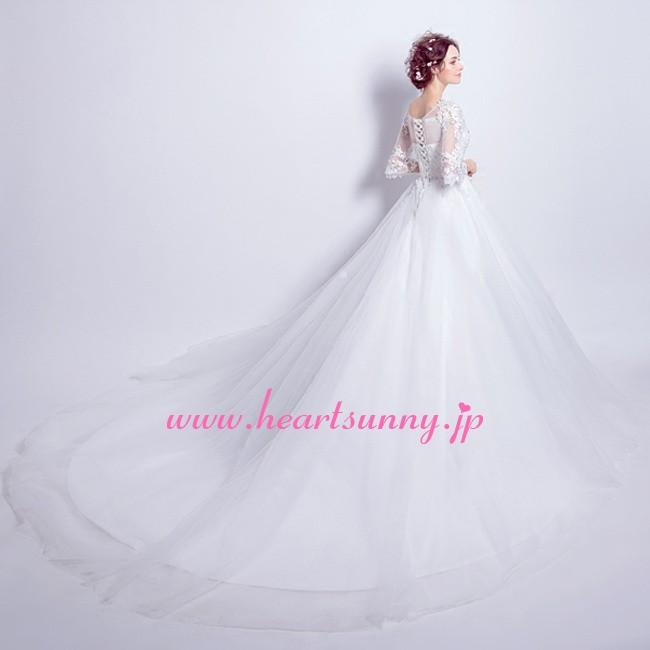 サイズオーダー メイドメイド ウェディングドレス レースパゴダ