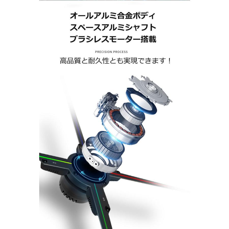 3Dホログラム LEDファン 裸眼3Dホログラム 広告 プロジェクター