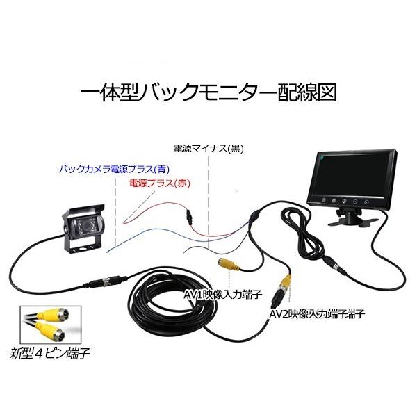 一体型 9インチ バックモニター 大型車・トラックにも最適！バック