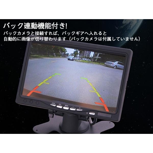 激安 12V/24V両用 高画質TFT車載モニター オンダッシュモニター 薄型7