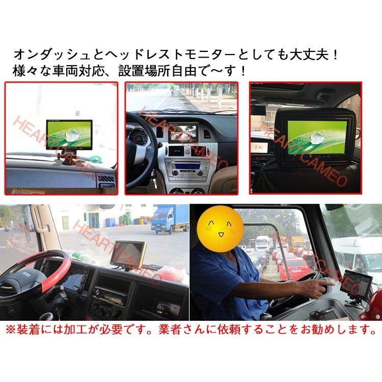 激安 12v 24v両用 高画質tft車載モニター オンダッシュモニター 薄型7インチニター バックモニター バックカメラ カーモニター Backminitor ハートシステムグループ 通販 Yahoo ショッピング