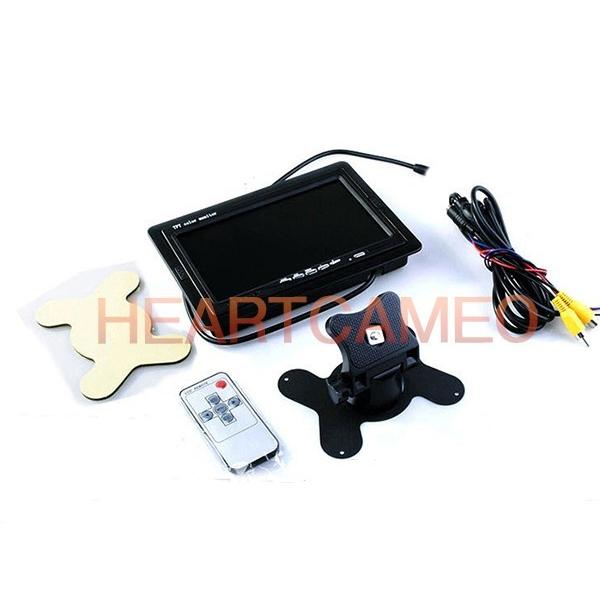 激安 12V/24V両用 高画質TFT車載モニター オンダッシュモニター 薄型7