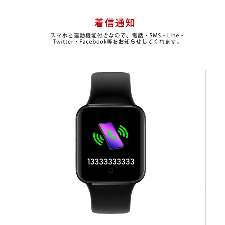 スマートウォッチ 体温測定 血圧計 血中酸素濃度計 活動量計 心拍計 歩数計 IP67防水 IOS Android メール line 着信通知 睡眠検測  腕時計 |  | 10