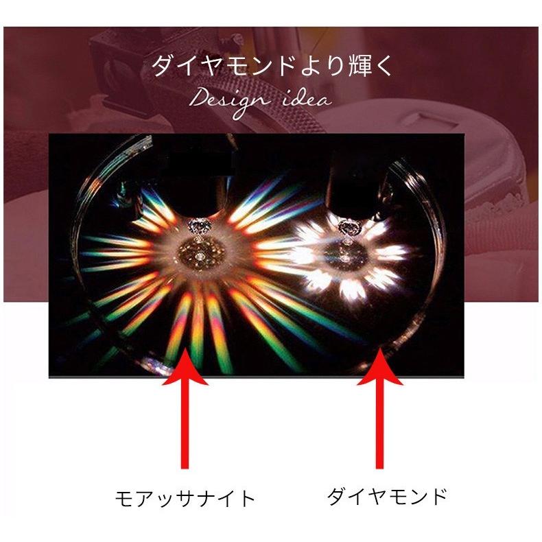 鑑別書付き】DRIBEモアッサナイト ホワイトゴールド18金（Au750 