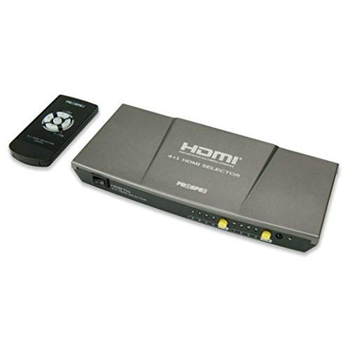 HDS714 :プロスペック HDMI 画面分割 4入力1出力 4分割表示機能搭載 HDMIセレクター リモコン付 PROSPEC HDS714