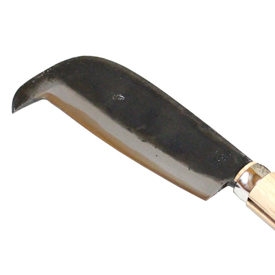 土佐手打刃物 鋼付 両刃 紀州エビ鉈 140mm刃 B3CH サック付 鍛造品