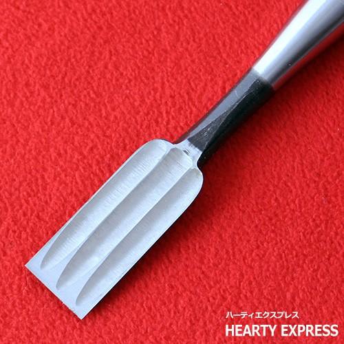 播州三木 五百蔵作 追入鑿 黒檀柄 三枚裏 八分(24mm) 手打ち桂