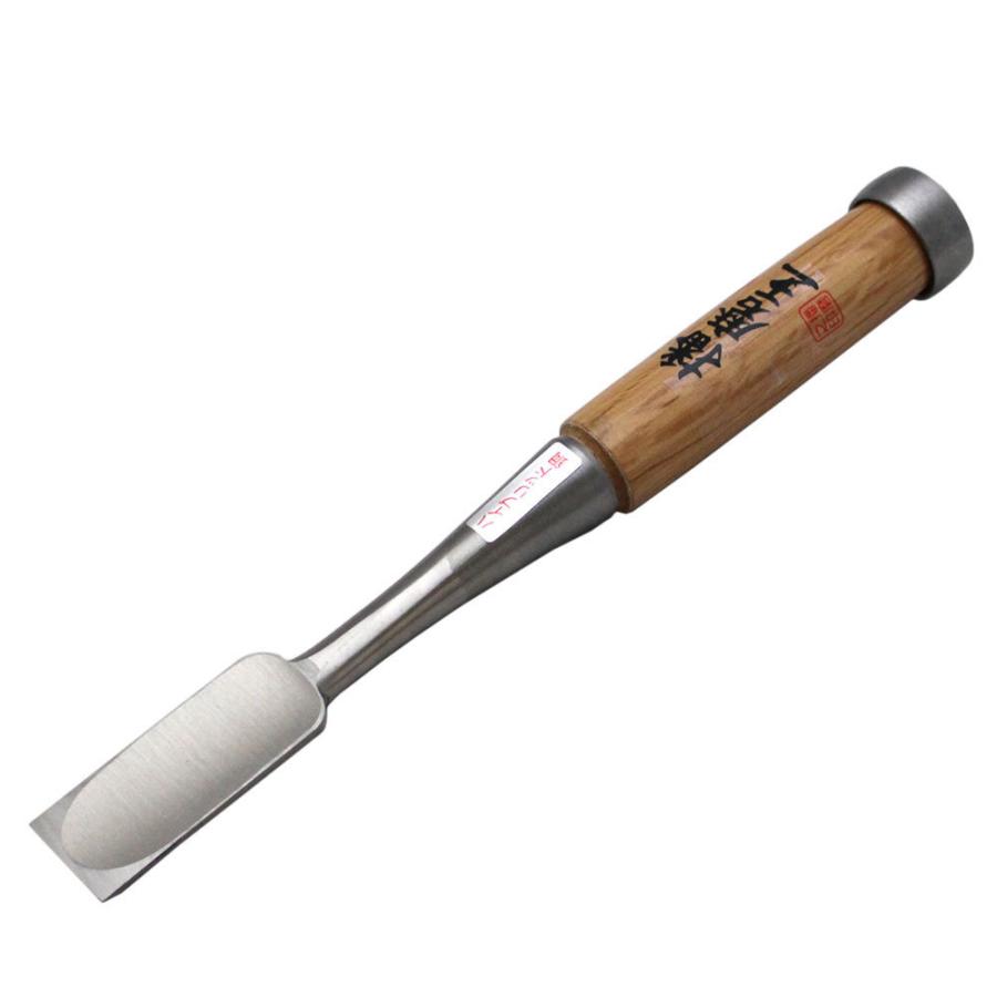 菊弘丸 追入鑿（奴）1寸 30mm 赤樫柄【8分 24mm のみ 越後 三条】 播州