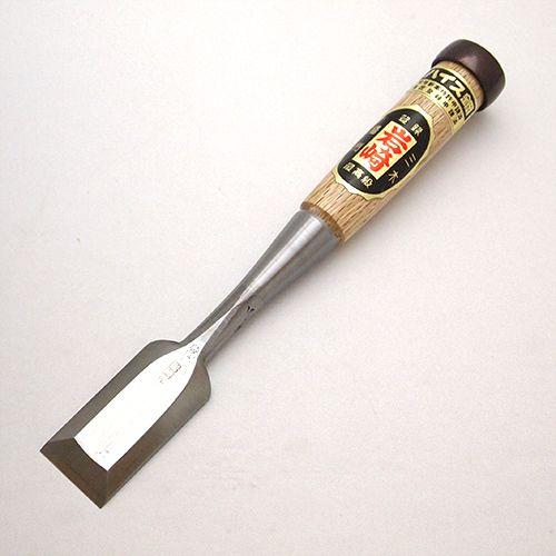 岩崎のみ ハイス鋼 追入鑿 30mm 白樫柄 一枚裏 : ハーティ 岩崎のみ ハイス鋼 追入鑿 30mm 白樫柄 一枚裏 : ハーティ