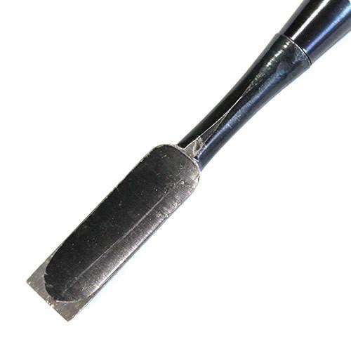 播州三木 岩崎のみ 左のぶ弘 追入鑿 グミ柄 一枚裏 五分(15mm) 黒裏