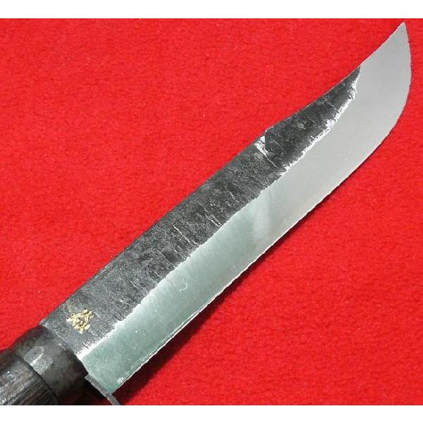 剣ナタ 青鋼 180mm 黒柄本革サック付 鉈 猪狩 : ハーティ