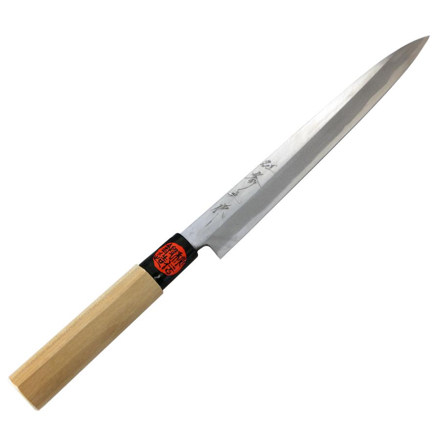 播州三木 田中一之刃物製作所 手打鍛造 秀之作 柳刃包丁 刃渡210mm 7寸