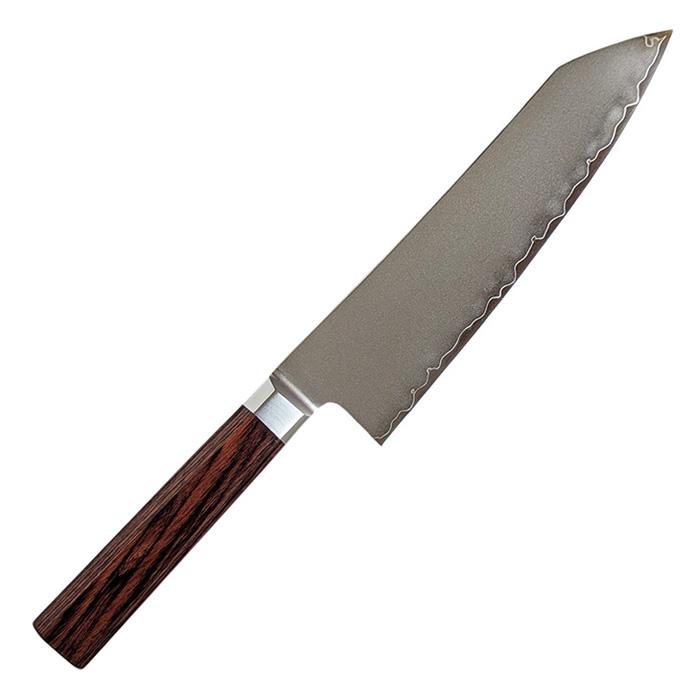 KIRINAMI 斬波 SK-811 切付文化包丁 180mm VG10 三層鋼 マホガニー八角