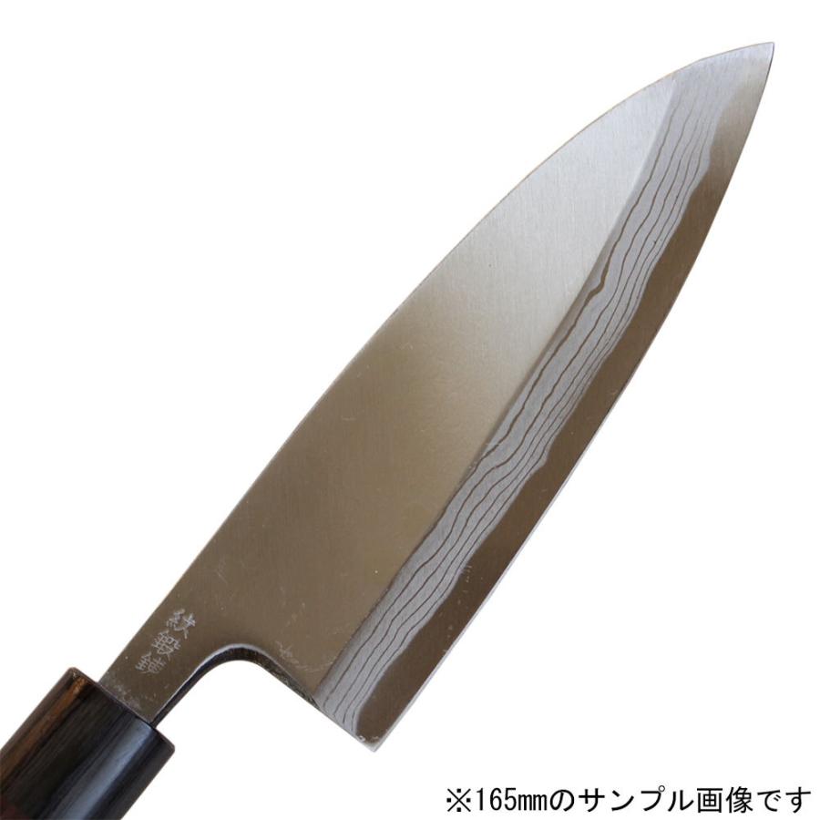 島谷 出刃包丁 150mm 安来鋼青鋼 多層鋼墨流し 紫檀柄 青紙二号