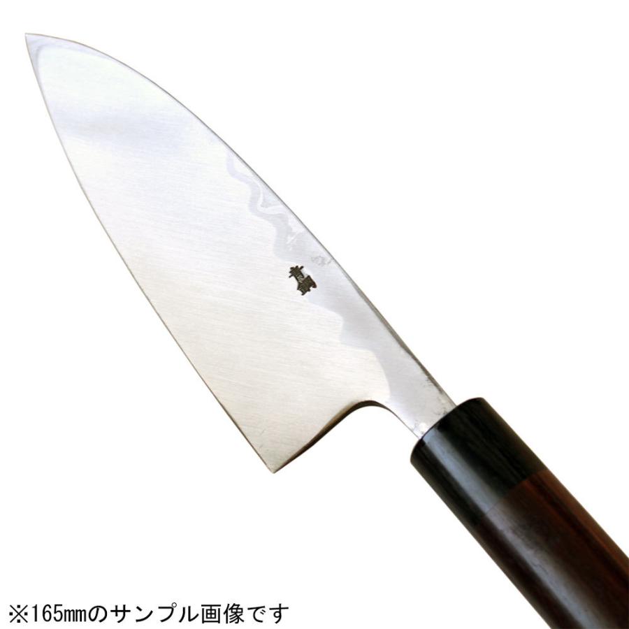 包丁 出刃包丁 180mm 紫檀丸柄 安来鋼青紙２号 出刃 島谷 出刃包丁 180mm 安来鋼青鋼 多層鋼墨流し 紫檀柄 青紙二号