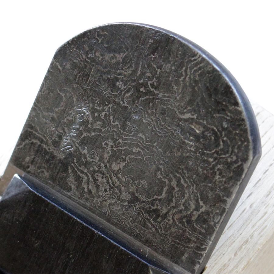 正式的 常三郎鉋 積雲壽鍛造鋼 寸八 70ミリ 白樫 ダマスカス模様