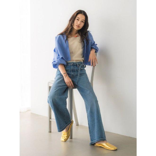 Ungrid / アングリッド Levis別注 XL STRAIGHTダメージデニム 24秋冬 