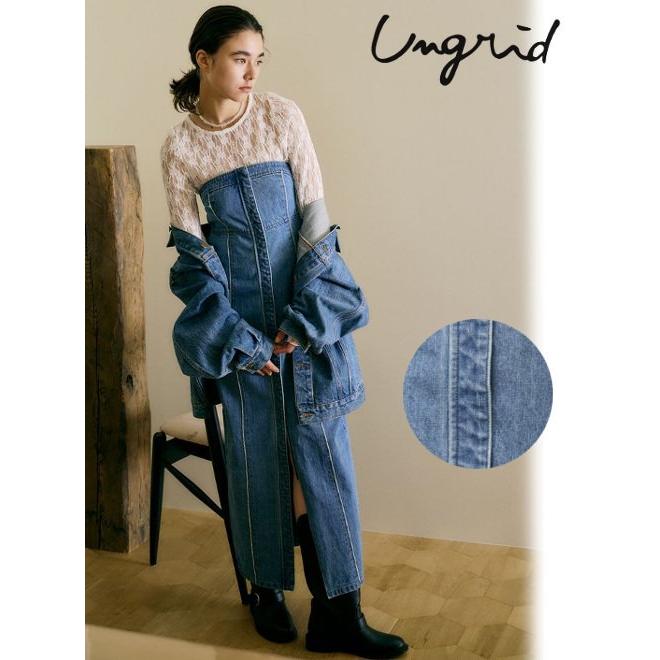 Ungrid（アングリッド） (セール65&OFF&PT5) デニムベアワンピース 25