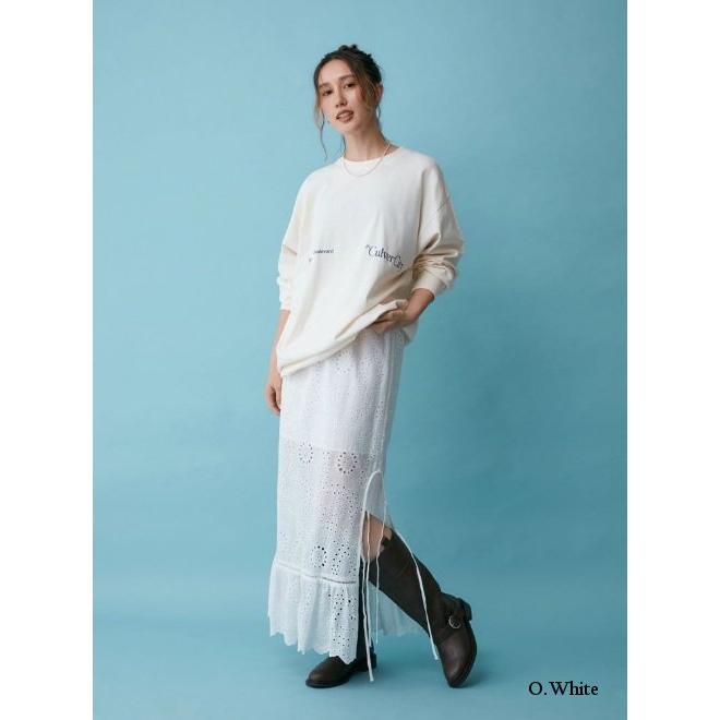Ungrid / アングリッド カットワークレースコンビスカート 25春夏 