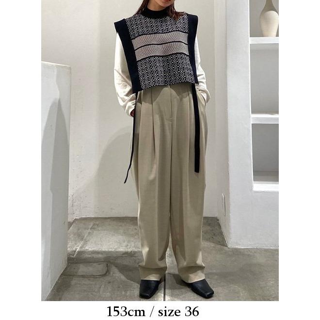todayful Highwaist Tuck Trousers - elc.or.jp