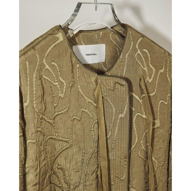 TODAYFUL (トゥデイフル） Jacquard Piping Blouson 23秋冬予約 【12310104】ブルゾン 入荷時期：9月中旬〜 TODAYFUL トゥデイフル Jacquard Piping 5cm 6cm 8cm