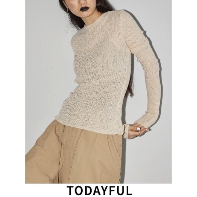 TODAYFUL / トゥデイフル Boatneck Rib Knit 24春夏 12310502 TODAYFUL / トゥデイフル Boatneck Rib Knit 24春夏 12310502