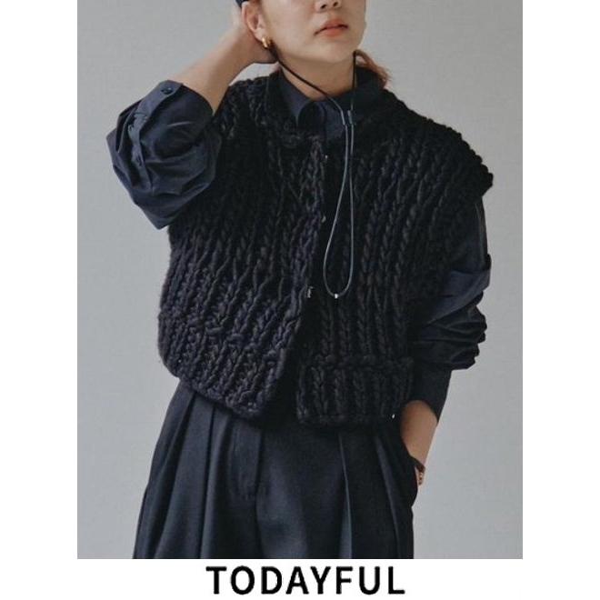 TODAYFUL TODAYFUL/トゥデイフル Chunky Hand Knitvest☆ 23秋冬 TODAYFUL TODAYFUL/トゥデイフル Chunky Hand Knitvest☆ 23秋冬