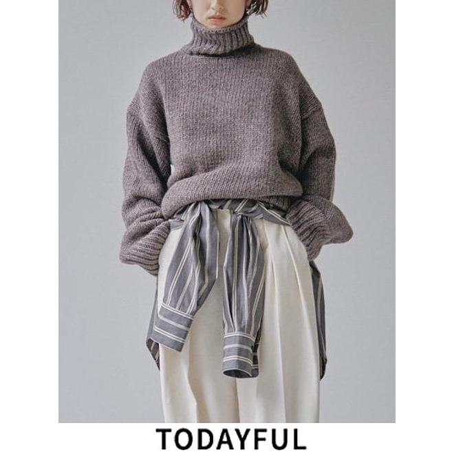TODAYFUL (セール40%OFF) / トゥデイフル Heavy Turtle Knit☆ 23秋冬  