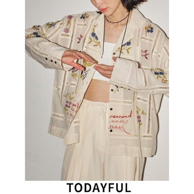TODAYFUL トゥデイフル Embroidery Patchwork Shirts 24春夏予約 TODAYFUL トゥデイフル Embroidery Patchwork Shirts 24春夏予約