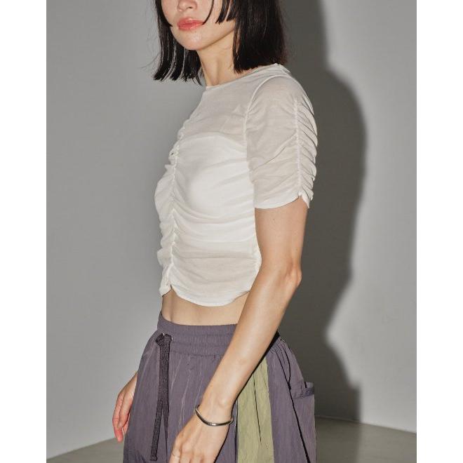 TODAYFUL トゥデイフル Sheer Shirring T-shirts ☆ 24春夏予約 