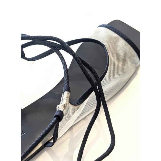 【未使用】TODAYFUL Laceup Mesh Sandals ブラック38 TODAYFUL トゥデイフル Laceup Mesh Sandals ☆ 24春夏 12411013