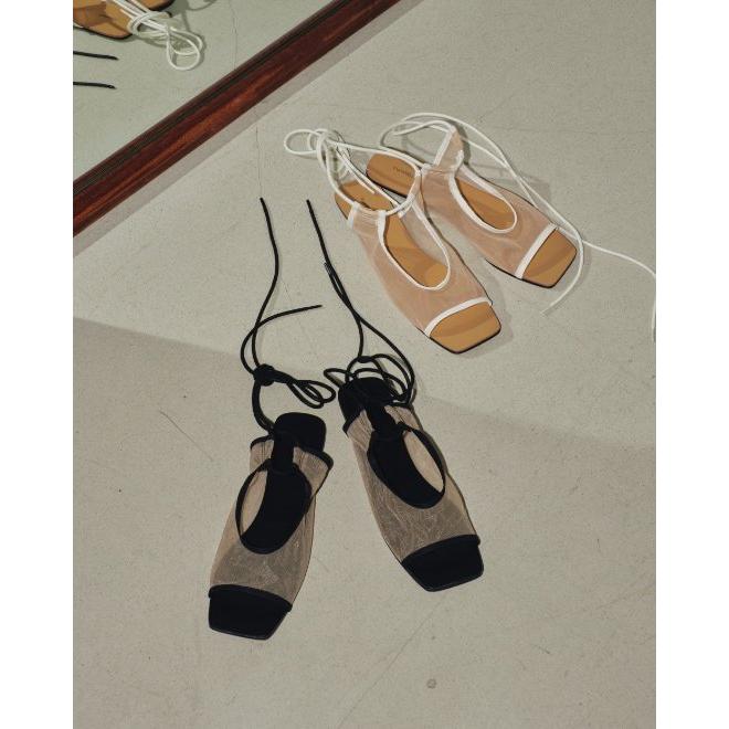 TODAYFUL トゥデイフル Laceup Mesh Sandals ☆ 24春夏 12411013