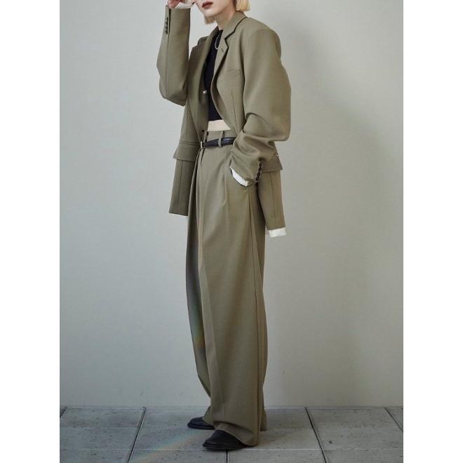 TODAYFUL TODAYFUL/トゥデイフル Doubletuck Smooth Trousers☆ 24秋冬 