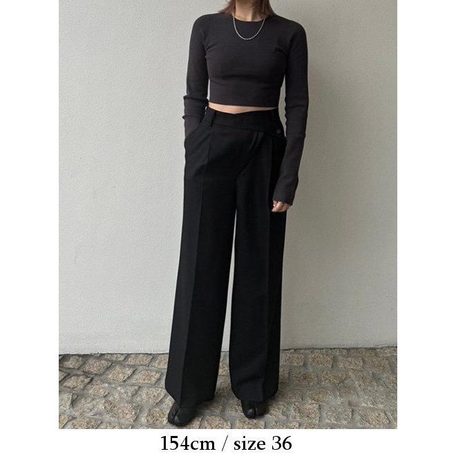 こ*ー様 新品未使用　todayful Half Twill Pants サイズ TODAYFUL (セール50%OFF) /トゥデイフル Asymmetry Twill Trousers