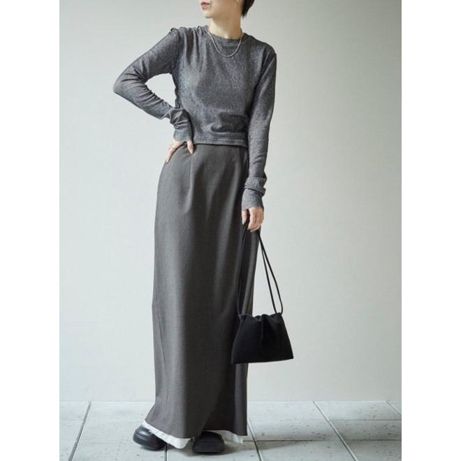 todayful Cutoff Pencil Skirt グレー　38 todayful Cutoff Pencil Skirt グレー 38