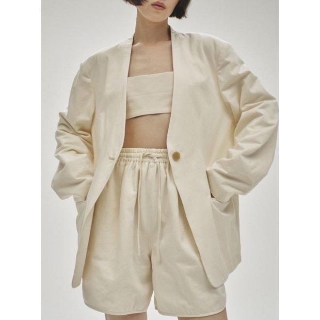 TODAYFUL トゥデイフル Collarless Twill Jacket☆ 25春夏予約 
