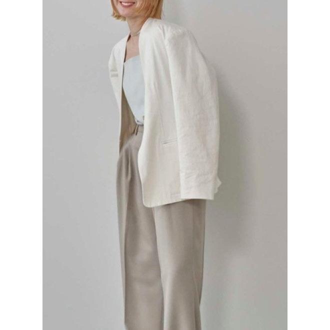 TODAYFUL トゥデイフル Collarless Twill Jacket☆ 25春夏予約 