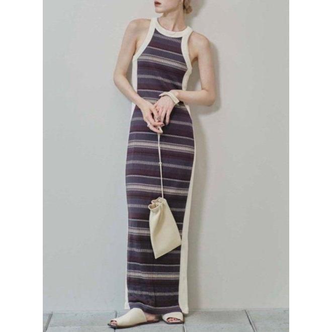 【新品未使用】Todayful ジャガードボーダードレス36 TODAYFUL (セール40%OFF) トゥデイフル Jacquard Border Dress☆ 25春