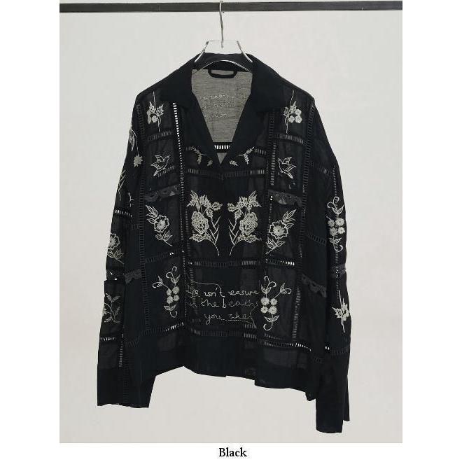 トゥデイフル Embroidery Patchwork Shirts ブラック TODAYFUL Embroidery Patchwork Shirts