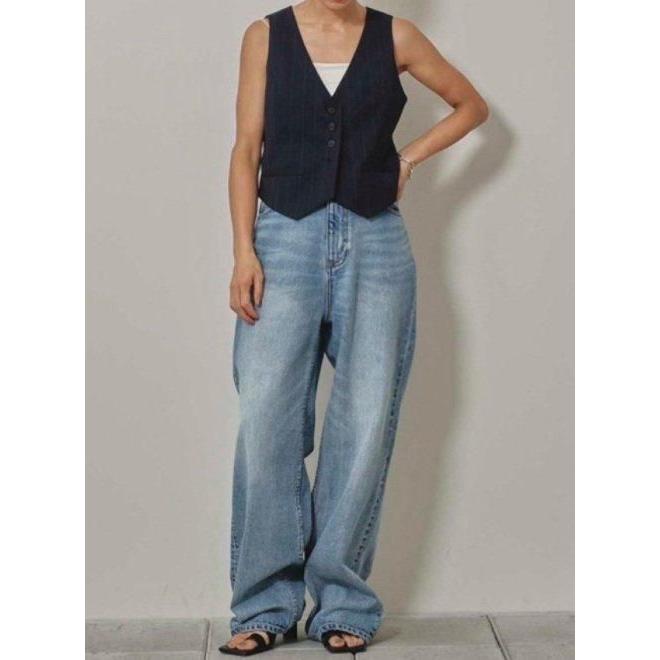 ♡*様 【25】TODAYFUL Cary's Denim ブルー ストレート TODAYFUL トゥデイフル Carys Denim☆ 25秋冬2 12511401