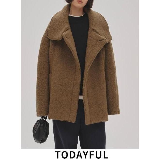 TODAYFUL トゥデイフル Standcollar Boucle Jacket☆ 25秋冬.予約