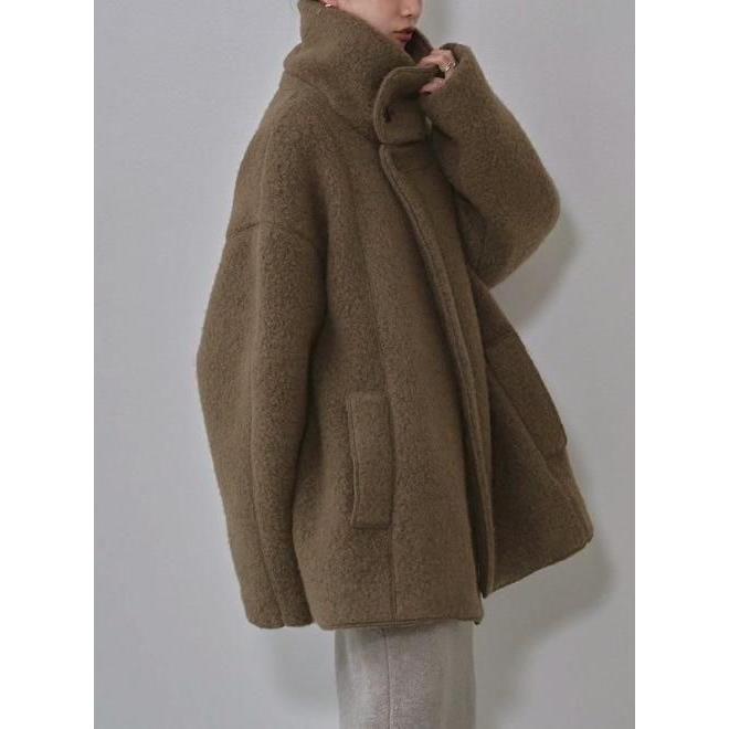 TODAYFUL トゥデイフル Standcollar Boucle Jacket☆ 25秋冬.予約