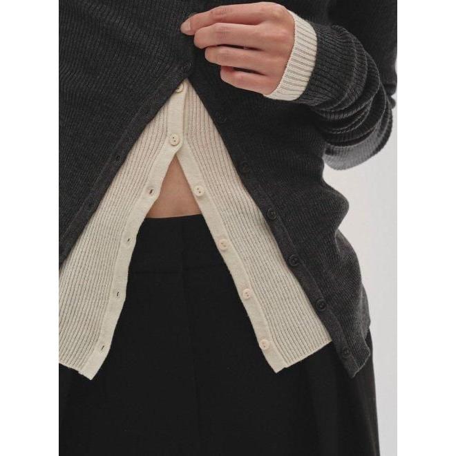 25秋新作todayful Silkwool Knit Cardiganモカ 25秋新作todayful Silkwool Knit Cardiganモカ