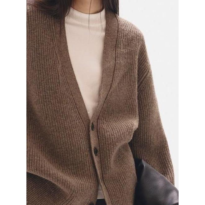 TODAYFUL トゥデイフル Wool Ribknit Cardigan☆ 25秋冬. 12520519