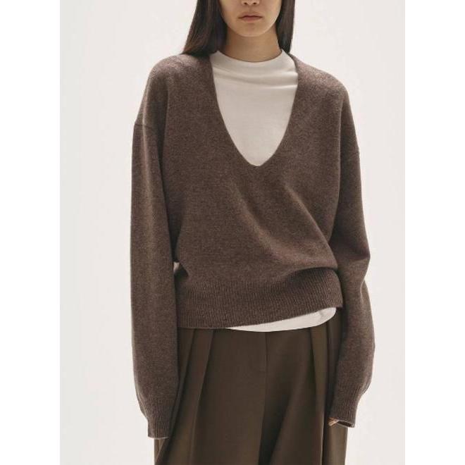 TODAYFUL トゥデイフル Uneck Cashmere Knit 25秋冬.予約 12520526