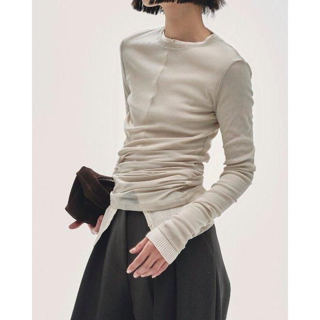⚠︎ちー⚠︎todayful  Cotton Asymmetry TODAYFUL (最終セール30%OFF) トゥデイフル Asymmetry Mesh Tops☆ 25